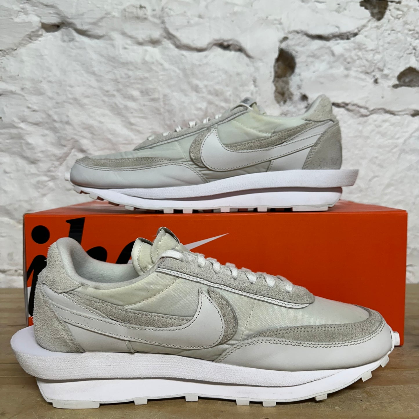 Nike LD Waffle Sacai White Nylon Sz 10.5