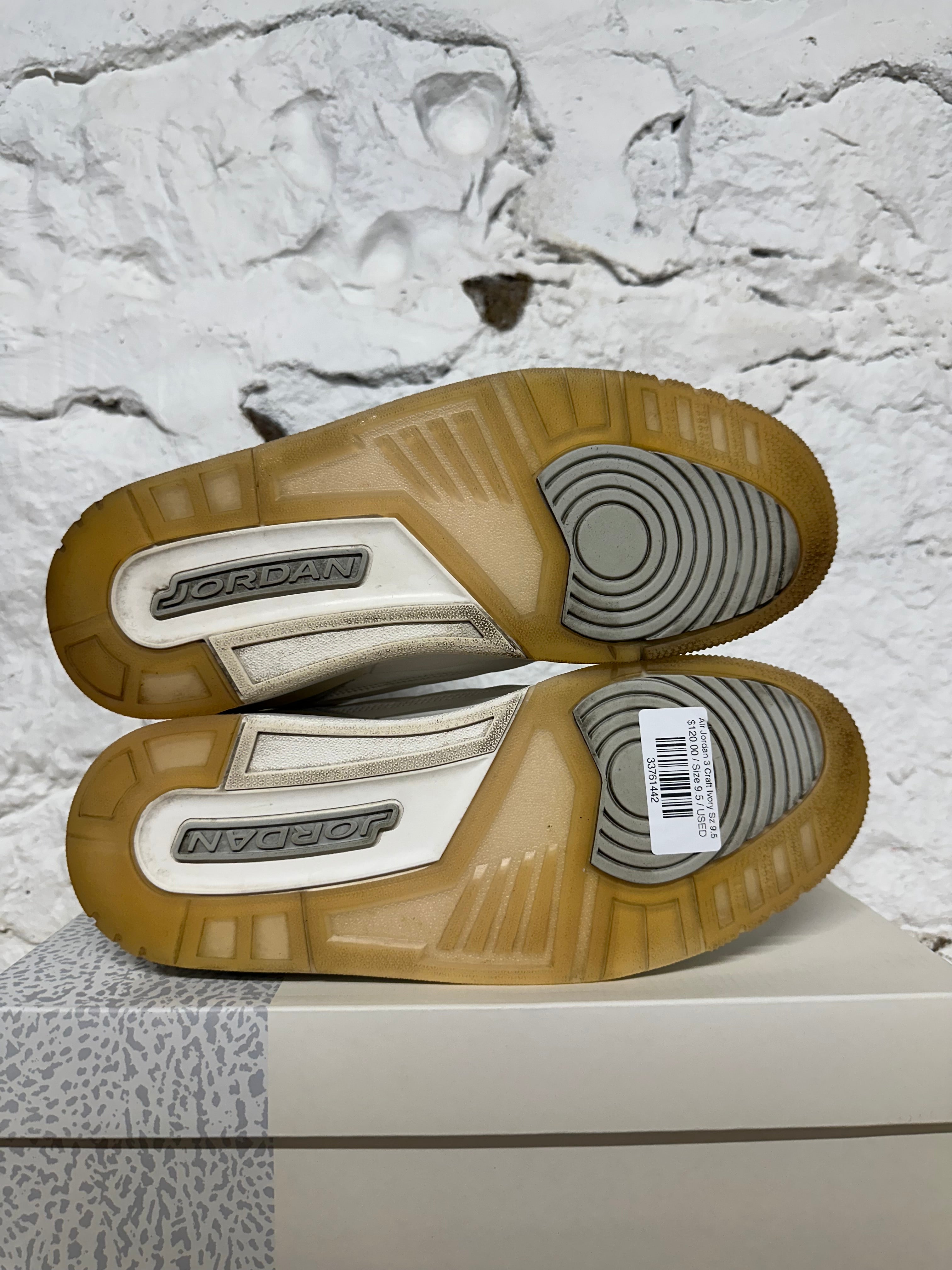 Nike Air Jordan 3 Craft \"Ivory　27cm Air Jordan 3 Retro Craft 'Ivory' Men's Shoes. Nike ID