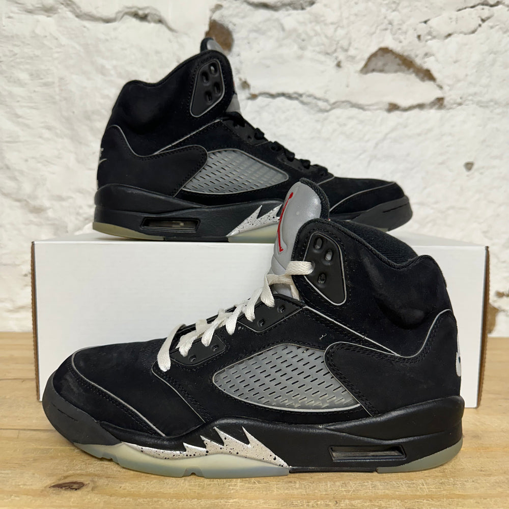 Air Jordan 5 Black Metallic Reimagined Sz 7.5
