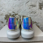 Alexander Mcqueen Iridescent Tab White Sneaker Sz 11 (44) No Box