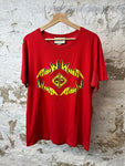 Gucci Yellow Logo Red T-shirt Sz M