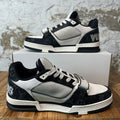 Louis Vuitton Black White Strap Trainer Sneaker Sz 10 (8.5LV)