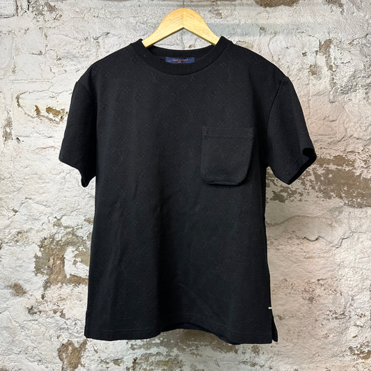 Louis Vuitton Black Monogram Pocket T-shirt Sz S