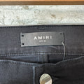 Amiri Paint Drip Spell Black Denim Jeans Sz 36
