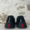 Prada Americas Cup Triple Black Patent Sneaker Sz 8.5