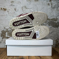 Louis Vuitton Burgundy White Trainer Sneaker Sz 9 (7.5LV)