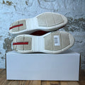 Prada Americas Cup Red Patent Grey White Sneaker Sz 9
