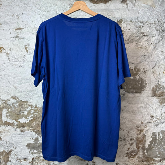 Celine Triomphe Logo Blue T-Shirt Sz L