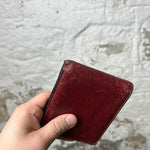 Gucci Red Embossed Monogram Bifold Wallet