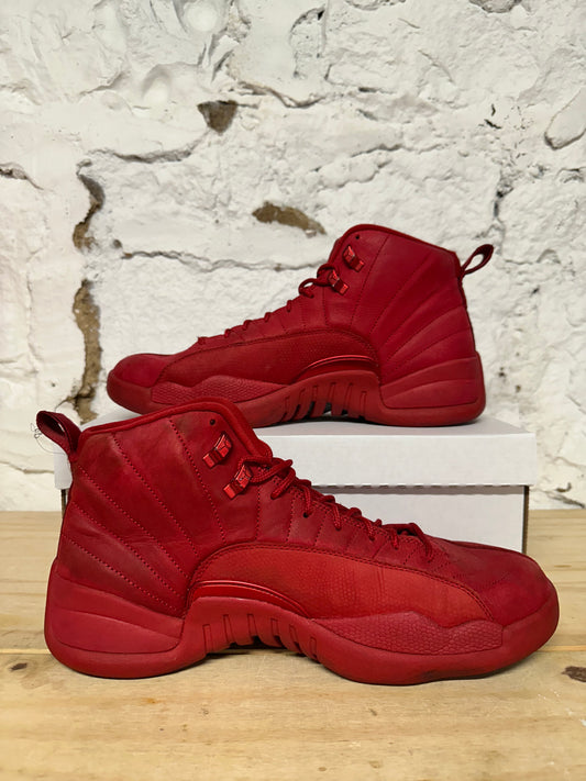 Air Jordan 12 Red Suede Sz 12