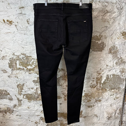 Amiri MX1 Green Paisley Black Denim Jeans Sz 38