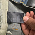 Amiri MX1 Cream Denim Paisley Thrasher Blue Denim Jeans Sz 36