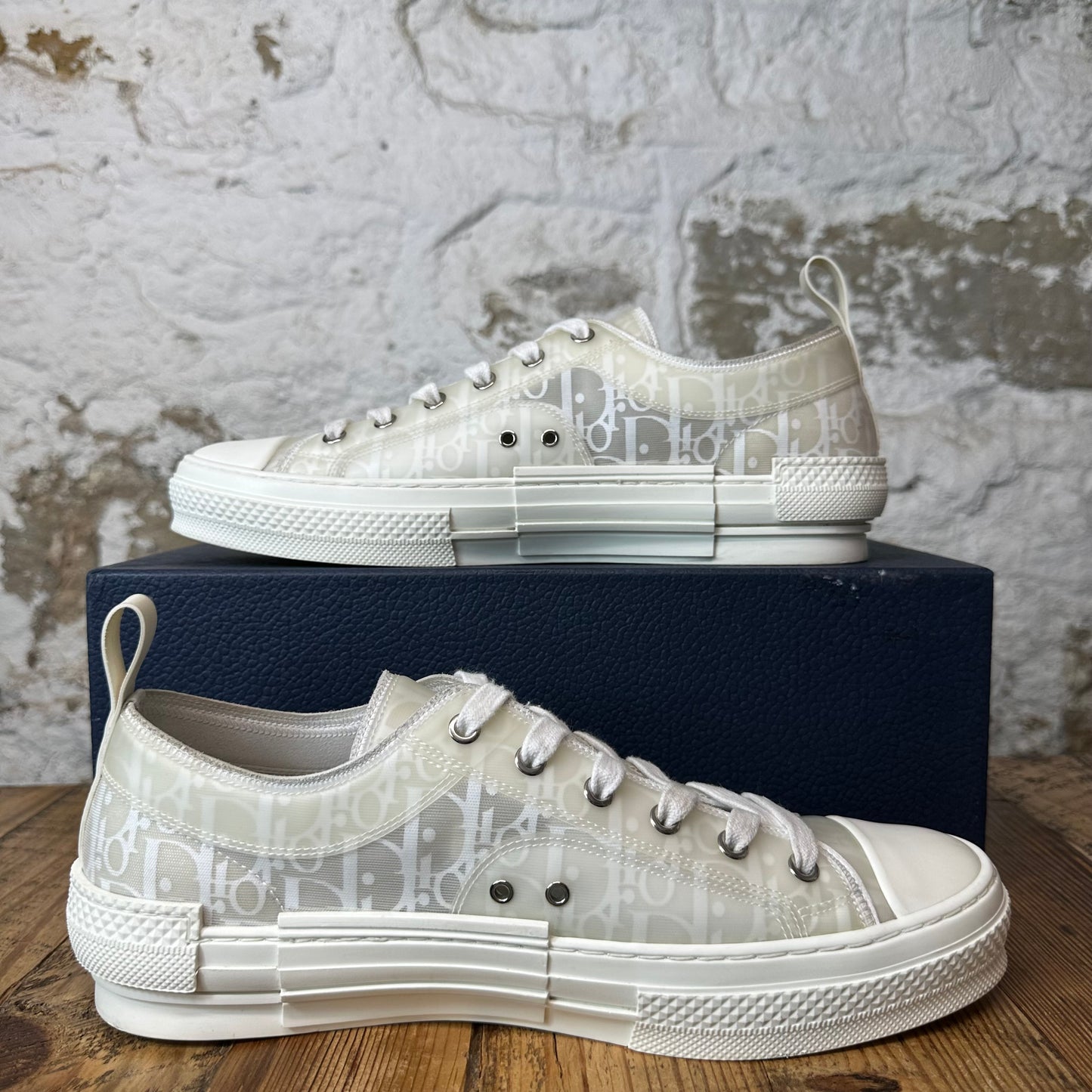 Dior B23 Low White Oblique Sneaker Sz 10 (43)