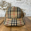 Burberry Tan Plaid Hat Sz M (Stained)