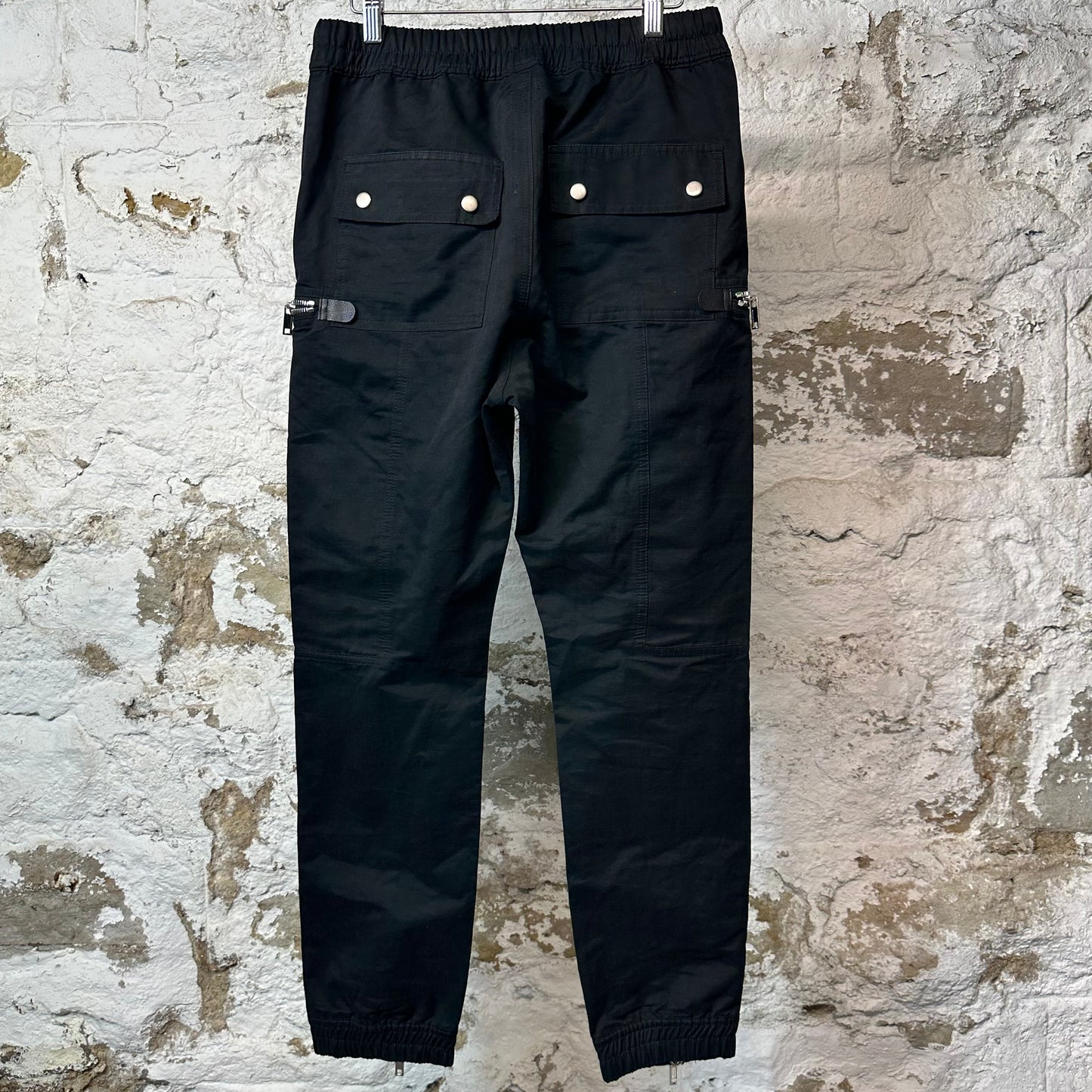 Rick Owens Fogachine Black Cargo Pants Sz M