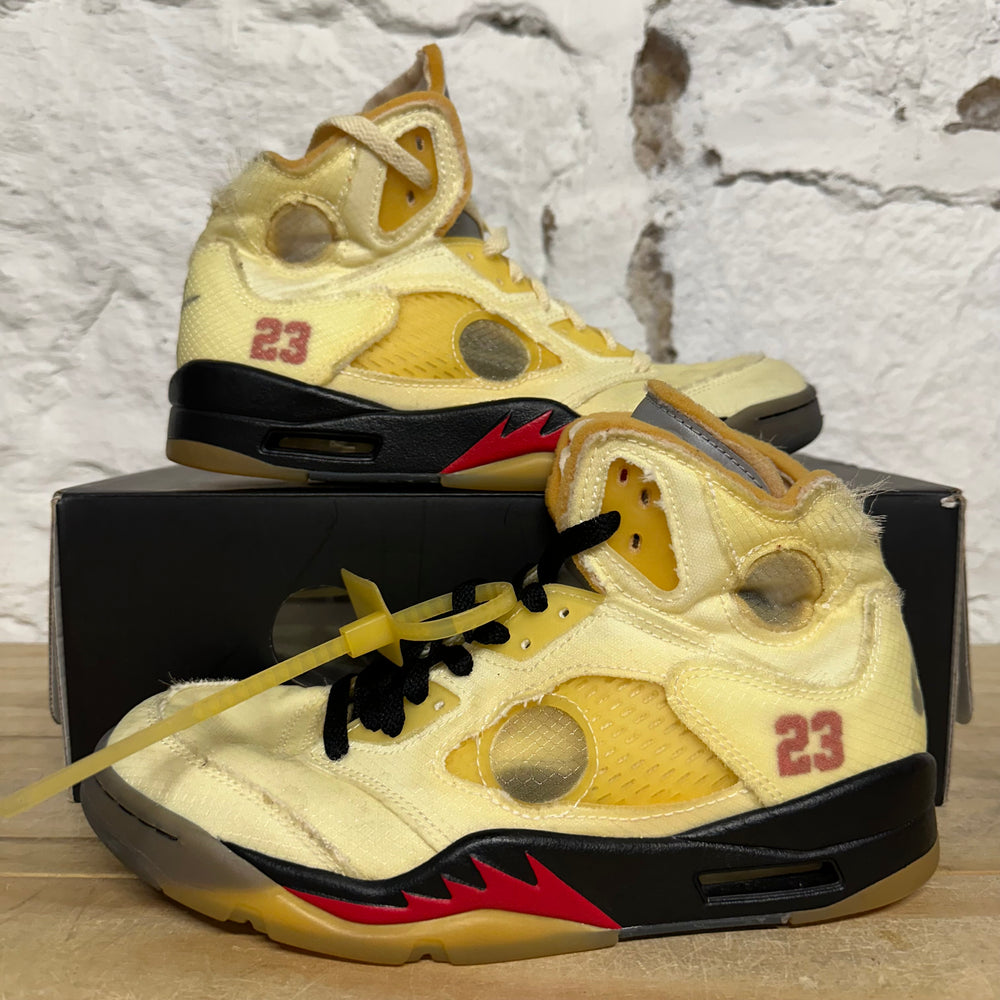 Air Jordan 5 Off-White Sail Sz 7.5