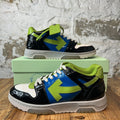 Off-White Out Of Office Blue Green White Patent Sneaker Sz 8 (41)