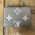 Louis Vuitton Tourterelle Creme Monogram Victorine Wallet W/ Box