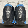 Air Jordan 14 Black University Blue Sz 10