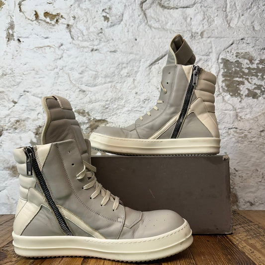 Rick Owens Geobasket Pearl Milk Sneaker Sz 9 (42)