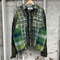 Vale Forever Green Patchwork Flannel Studded Sz L