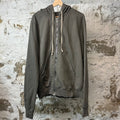 Rick Owens DRKSHDW Gray Zip Up Hoodie Sz XXL