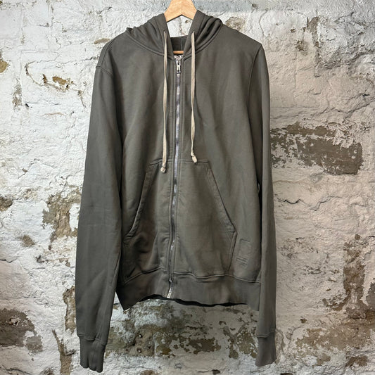 Rick Owens DRKSHDW Gray Zip Up Hoodie Sz XXL