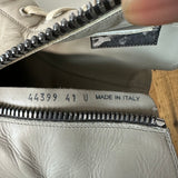 Rick Owens Gray Leather High Top Sneaker Sz 8 (41) No Box