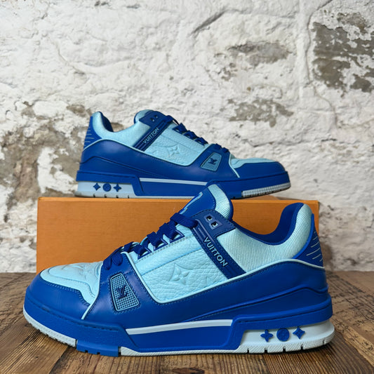 Louis Vuitton Cyan Blue Trainer Sneaker Sz 11 (9.5LV)