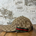 Gucci Tan Monogram Hat Sz XXL