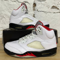 Air Jordan 5 Fire Red Silver Tongue (2020) Sz 10