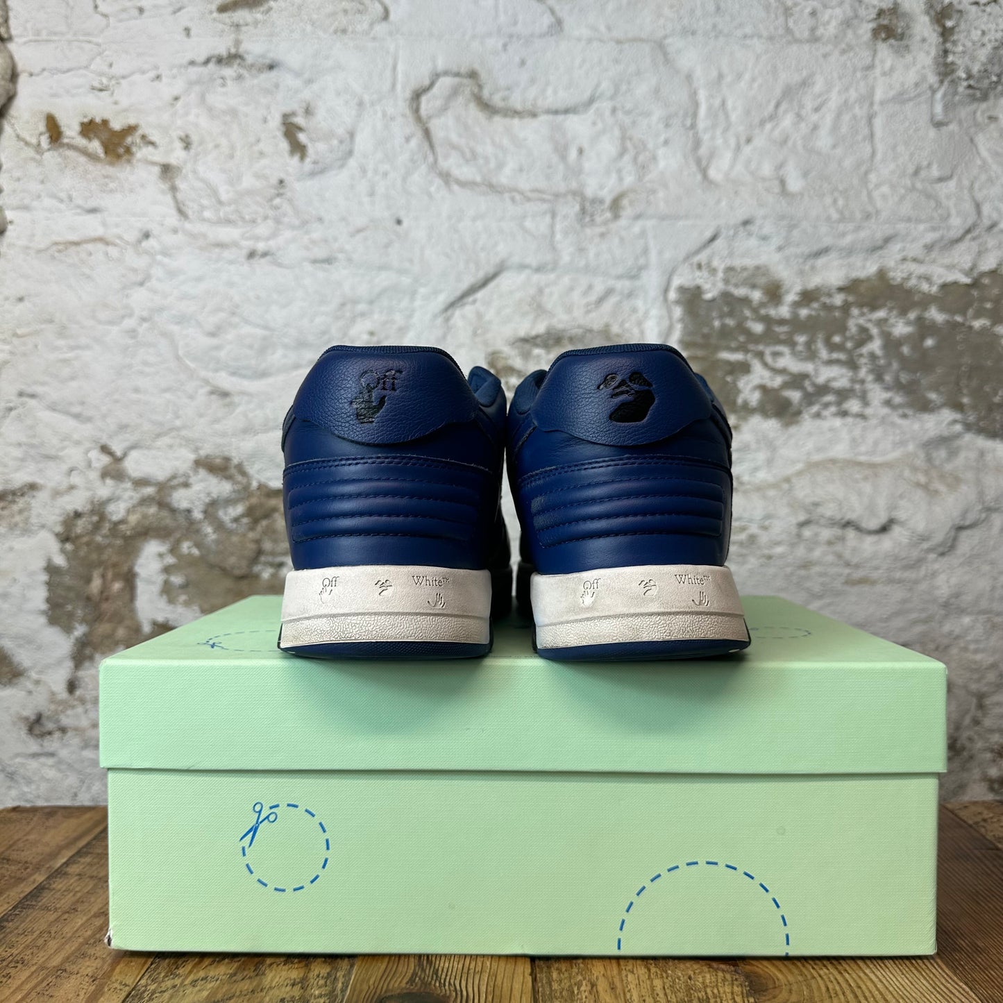 Off-White Out Of Office Blue White Sneaker Sz 12 (45)