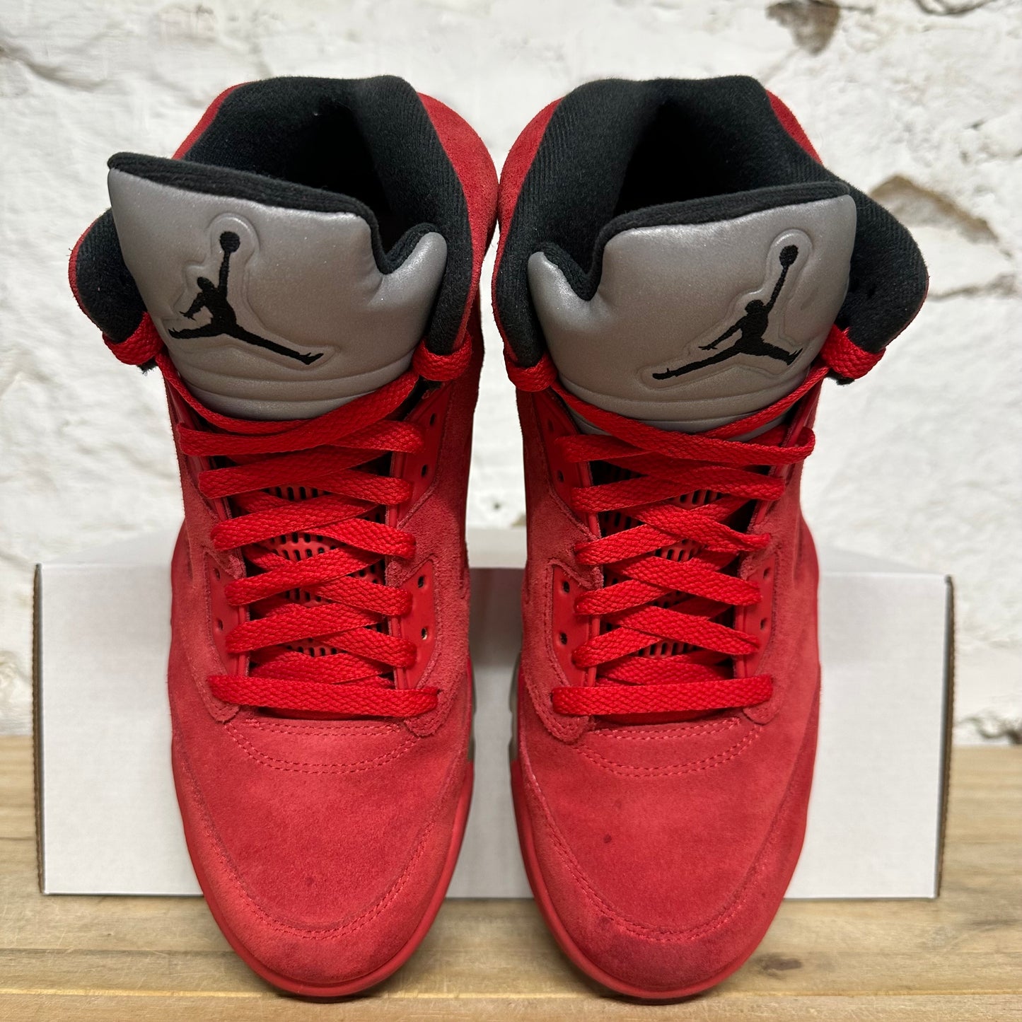 Air Jordan 5 Red Suede Sz 9
