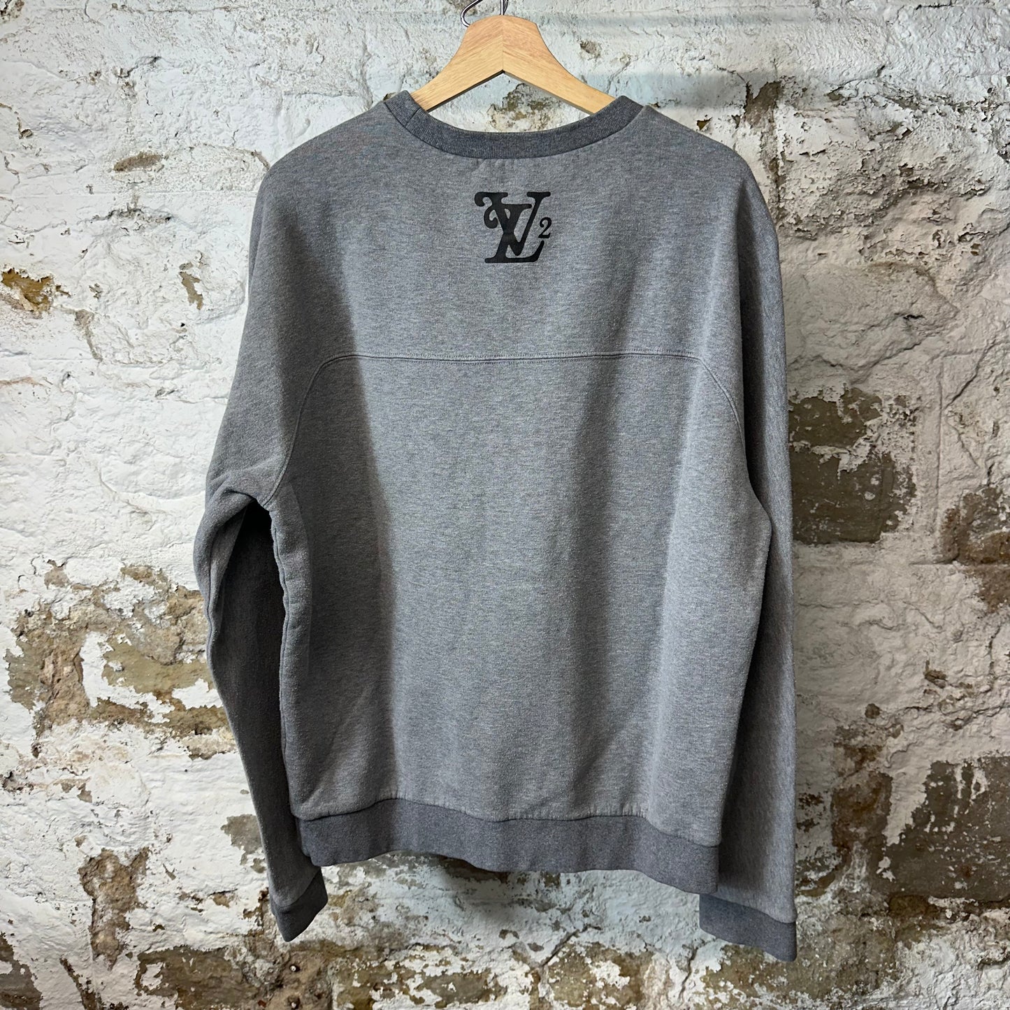 Louis Vuitton Nigo Squared Grey Crewneck Sz L