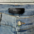 Amiri MX1 Black Paisley Black Denim Jeans Sz 32