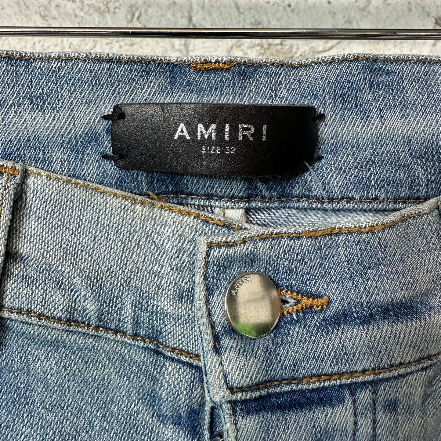 Amiri MX1 Black Paisley Black Denim Jeans Sz 32