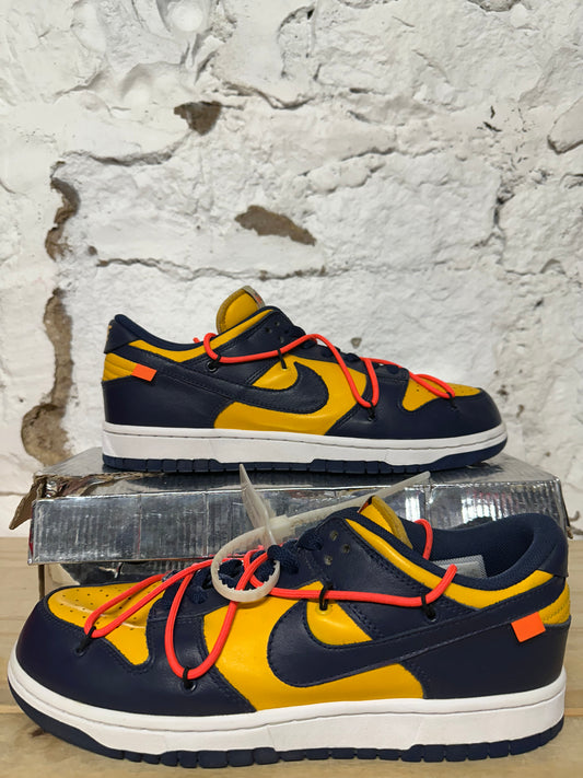 Nike Dunk Low Off White University Gold Sz 10.5