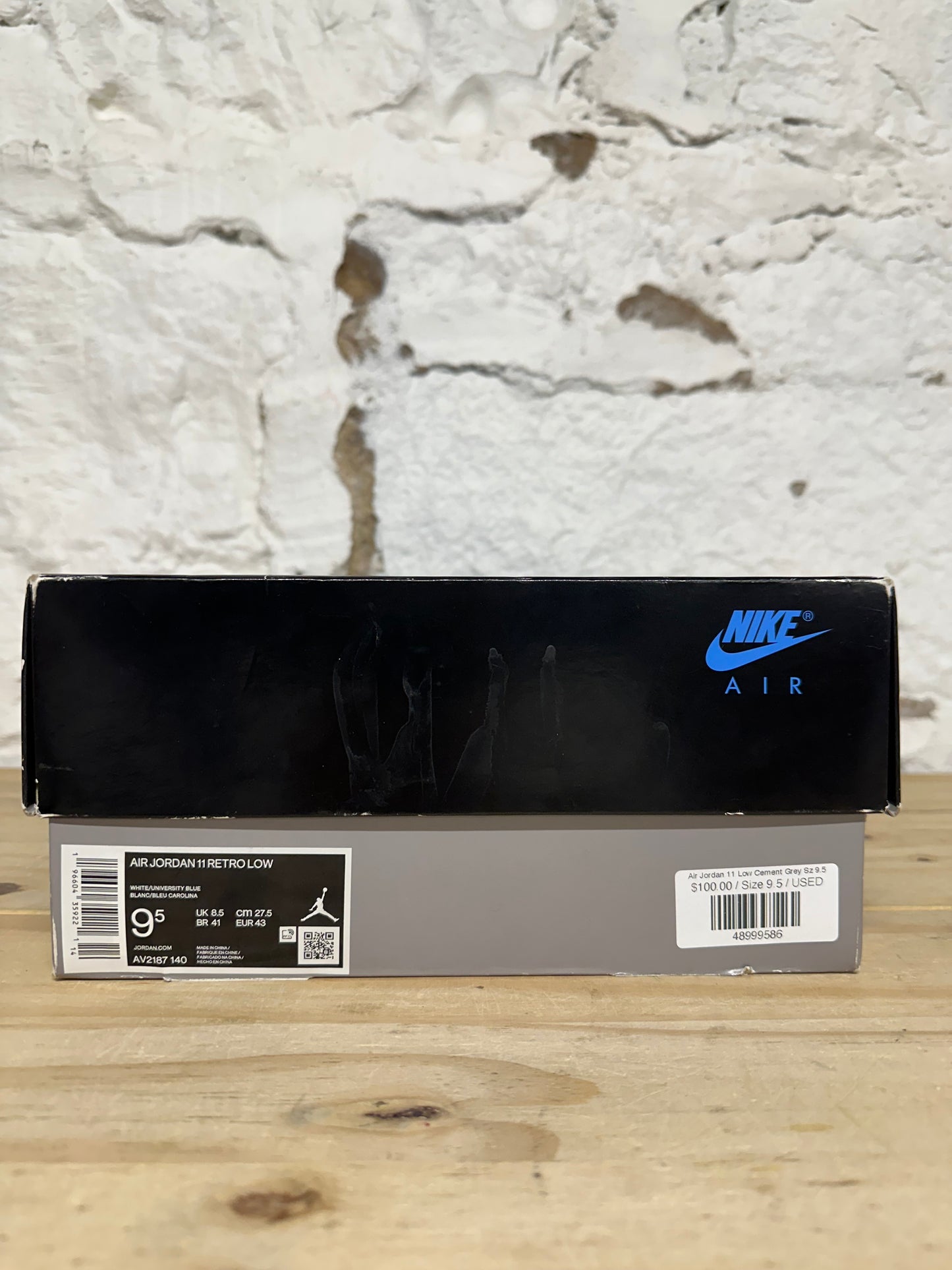 Air Jordan 11 Low Cement Grey Sz 9.5