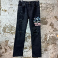 Amiri Neon Lights Black Denim Jeans Sz 32