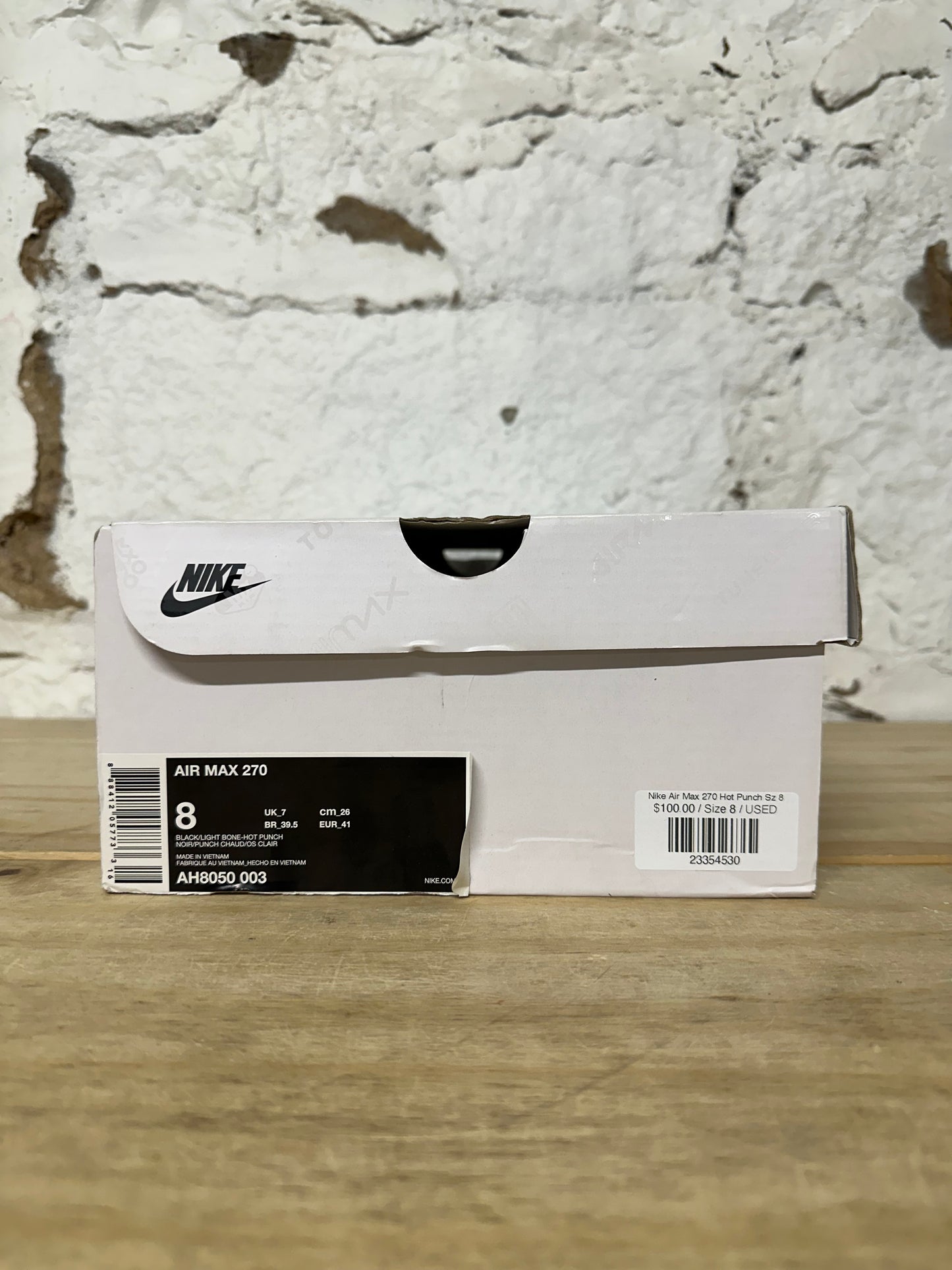 Nike Air Max 270 Hot Punch Sz 8