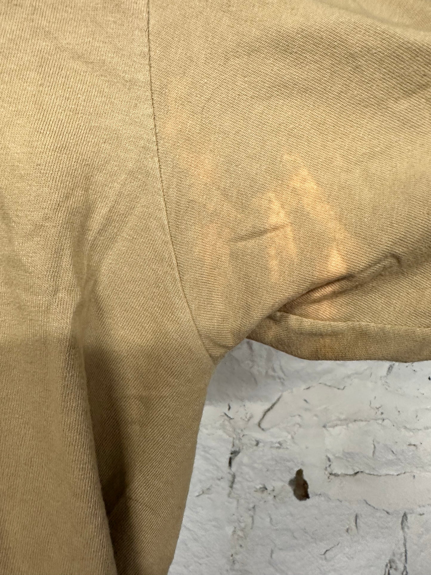 Supreme Fading Logo Tan T-Shirt Sz L