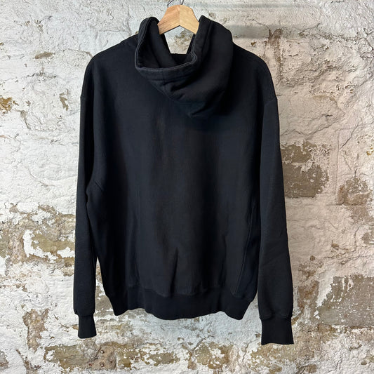 Supreme Grey Spellout Hoodie Black Sz M