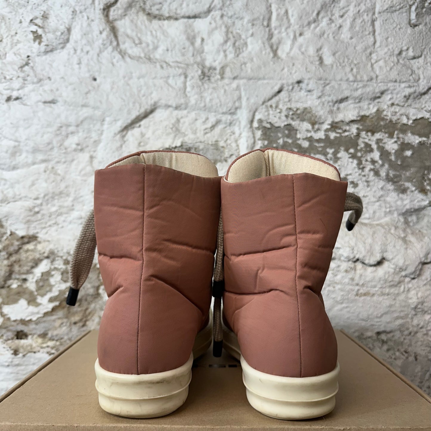 Rick Owens Jumbo Lace Puffer Dark Pink Milk High Sz 13 (46)