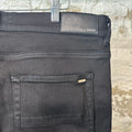Amiri MX1 Black Paisley Black Denim Jeans Sz 38