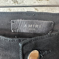 Amiri MX1 Green Paisley Black Denim Jeans Sz 30