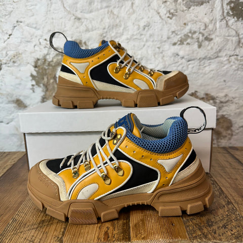 Gucci Flashtrek Yellow Blue Sz 5.5 No Box