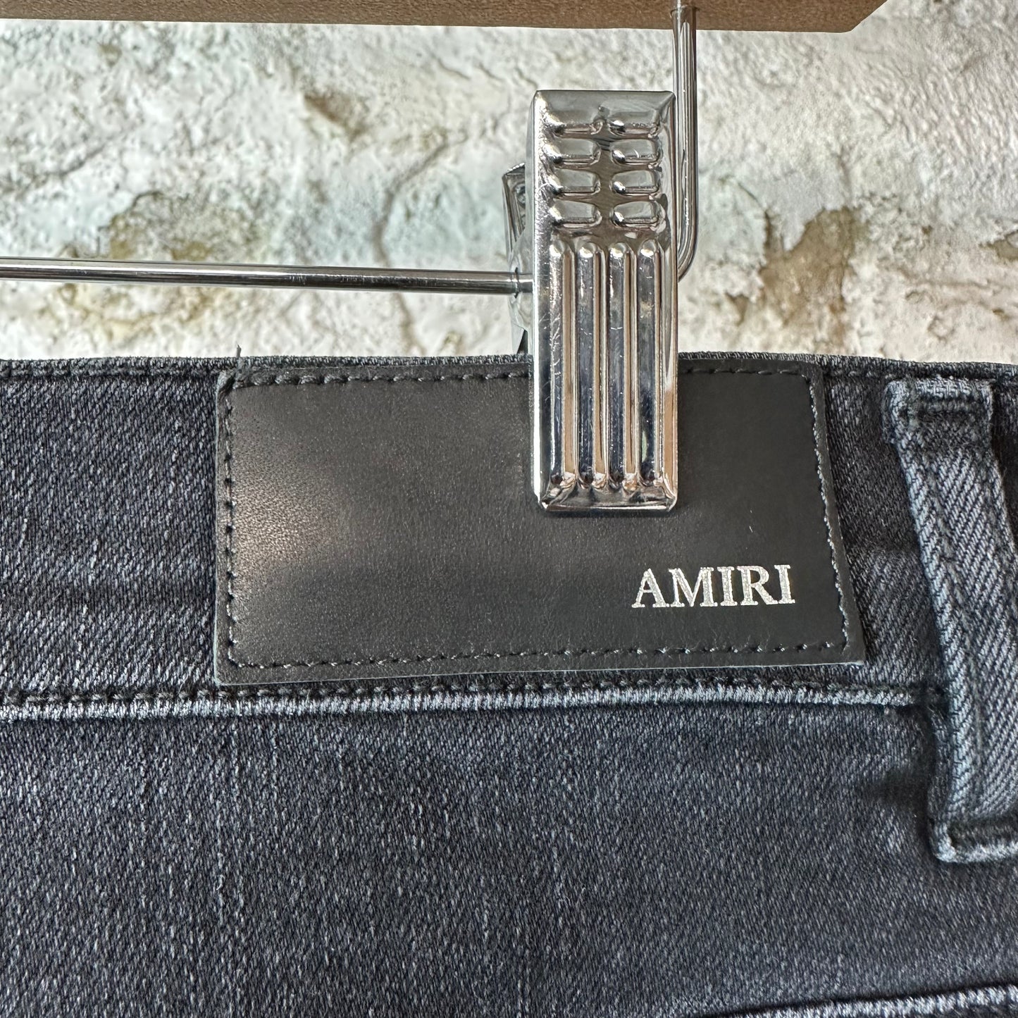 Amiri Neon Lights Black Denim Jeans Sz 32