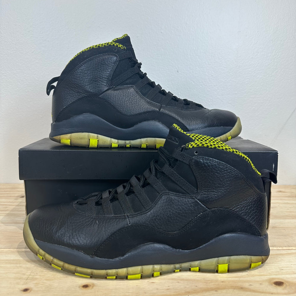 Air Jordan 10 Venom Green Sz 11