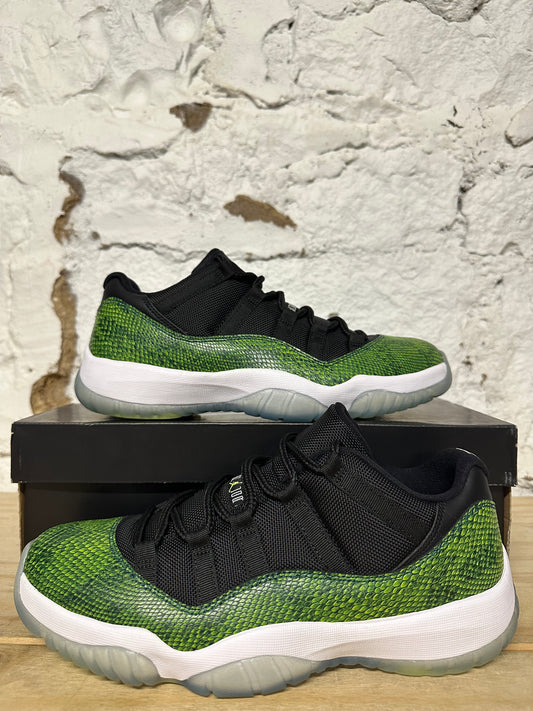 Air Jordan 11 Low Green Snakeskin Sz 9.5 DS