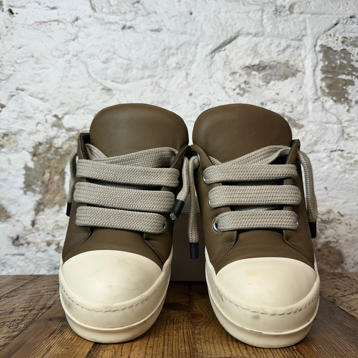 Rick Owens Jumbo Lace Puffer Brown Mlik Sneaker Sz 13 (46)
